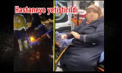 Kastamonu'da sağlıkçıların önünde hiç bir engel duramaz: Hasta kadın dereden geçirildi