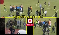 Olaylı maç: Taşköprüspor - Geredespor karşılaşmasında gergin anlar! (görüntülü haber)