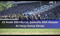 23 Aralık Bursa, Şanlıurfa At Yarışı Sonuçları: 23 Aralık 2024 Bursa, Şanlıurfa Altılı Ganyan At Yarışı Sonuç Ekranı