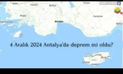 4 Aralık 2024 Son Dakika Depremleri: 4 Aralık 2024 Antalya’da deprem mi oldu?