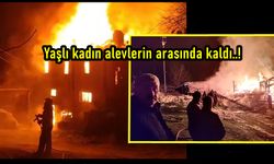 Kastamonu'da karanlığı alevler aydınlattı: Yaşlı kandın yanmaktan son anda kurtarıldı!