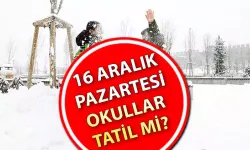 Bugün okullar tatil mi? 16 Aralık 2024 hangi illerde okullar tatil?