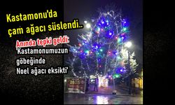 Güzel: Kastamonumuzun göbeğinde noel ağacı eksikti