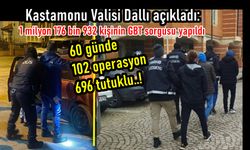 Son dakika! Kastamonu'da 60 günde 102 operasyon yapıldı: 696 kişi tutuklandı!