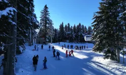 Ilgaz Dağı’nda yılbaşı yoğunluğu: Tatilciler akın akın geldi!