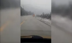 Kastamonu'nun ilçesinde yoğun kar yağışı!