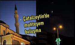 Kastamonu'da, Ay ve Venüs, birbirine kavuştu