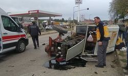 Kastamonu'da feci kaza! Traktör ile beton mikseri çarpıştı: 2 yaralı var!