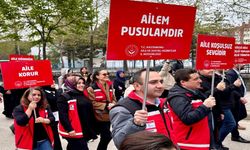 Kastamonu’da yüzlerce kişi 'AİLE' için yürüyüş yaptı
