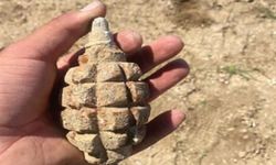 Tarlada 104 yıllık patlamamış el bombası bulundu!