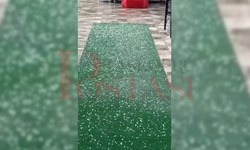 Kastamonu'da sağanak yerini doluya bıraktı!