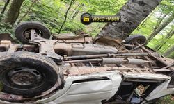 Kastamonu'da muhtarın kullandığı minibüs uçtu: 10 yaralı var! (görüntülü haber)