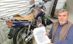 Kastamonu'da atıl motosiklete sürpriz drif cezası: Bir benzeri de Taşköprü'de yaşanmıştı