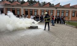 Yangın Tatbikatı Gerçeğini Aratmadı! Taşköprü MYO’da Uygulamalı Eğitim