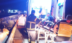 Kastamonu'da korkutan kaza: Sürücü bariyerlere çarptı! 1 yaralı