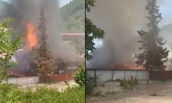 Kereste Fabrikasında Yangın Korkusu: Yemekhane Bölümü Kül Oldu