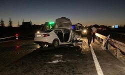 Feci kaza: Otomobille minibüs kafa kafaya çarpıştı! 1 ölü