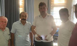 Kastamonu'da bıçaklı saldırıya uğrayan muhtara ziyaret!