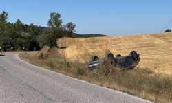 Kastamonu'da takla atan otomobilde 3 yaralı var!