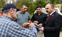 Çatalzeytin Kaymakamı Şahin, heyelan bölgesini yerinde inceledi