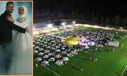 Hanönü’de Stadyumu Dolduran Rüya Gibi Düğün: Emre ile Selda Çok Mutlu
