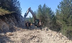 Kastamonu’da orman yolu çalışmaları devam ediyor