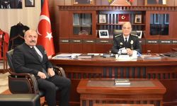 Başkan Arslan'dan Emniyet Müdürü Taş'a 'hayırlı olsun' ziyareti