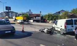 Feci kaza: Genç motosiklet sürücüsü ağır yaralandı