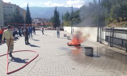 Hanönü'de yangın tatbikatı!