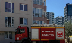 Kastamonu'da binada çıkan yangın korkuttu