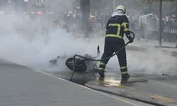Kastamonu'da feci motosiklet yangınında detaylar belli oldu
