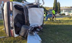 Kastamonu plakalı otomobil hurdaya döndü: Mucize kurtuluş!