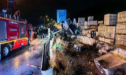 Tanker devrildi: Feci kazada 1 kişi yaralandı