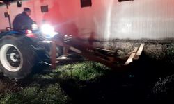 30 bin hayvan kapasiteli çiftlikte çıkan yangın söndürüldü