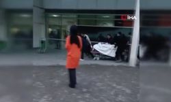 Feci olay: Emekli polis hastane önünde kendini vurdu! (görüntülü haber)