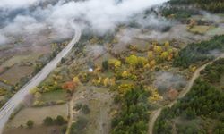 Ilgaz Dağı'nda büyüleyici manzaralar oluştu