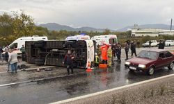İşçi Servisi Devrildi: Feci Kaza 1 Ölü, 19 Yaralı