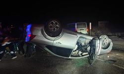 Boyabat Kastamonu karayolunda feci kaza: Otomobil takla attı
