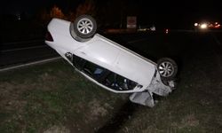 Kastamonu-Taşköprü kara yolunda feci kaza! Otomobil takla attı: 2 yaralı var!