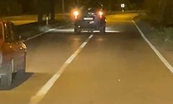 Kastamonu-Taşköprü yolunda tehlike saçtı!