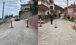 Kastamonu'da doğal gaz çalışması nedeniyle trafik kapatıldı
