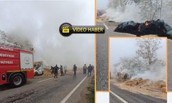 Taşköprü’de Balya Yüklü Kamyonet Alev Aldı!