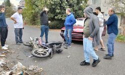 Feci Kaza: Otomobil ve Motosiklet Kafa Kafaya Çarpıştı!
