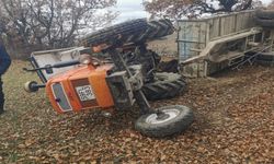 Devrilen traktör can aldı: 1 Ölü!