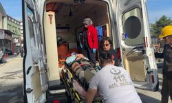 Hastane inşaatında kaza: Demir kiriş işçinin üzerine düştü!