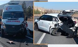 Kastamonu’dan bebek taşıyan ambulans Çankırı’da kaza yaptı