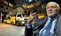 Ayasofya'ya kamyonla girdi: Kastamonulu firma İlber Ortaylı'nın tepkisini çekti