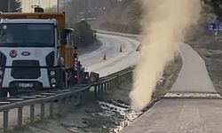 Kastamonu Yolunda Tehlikeli Anlar: Doğal Gaz Borusu Patladı