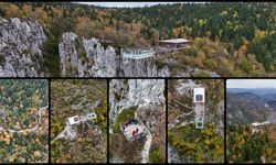Kastamonu'da 450 metre yükseklikteki seyir terası sonbaharda büyülüyor