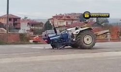 Traktör Parçalandı! Taşköprü Yolunda Korkutan Kaza
